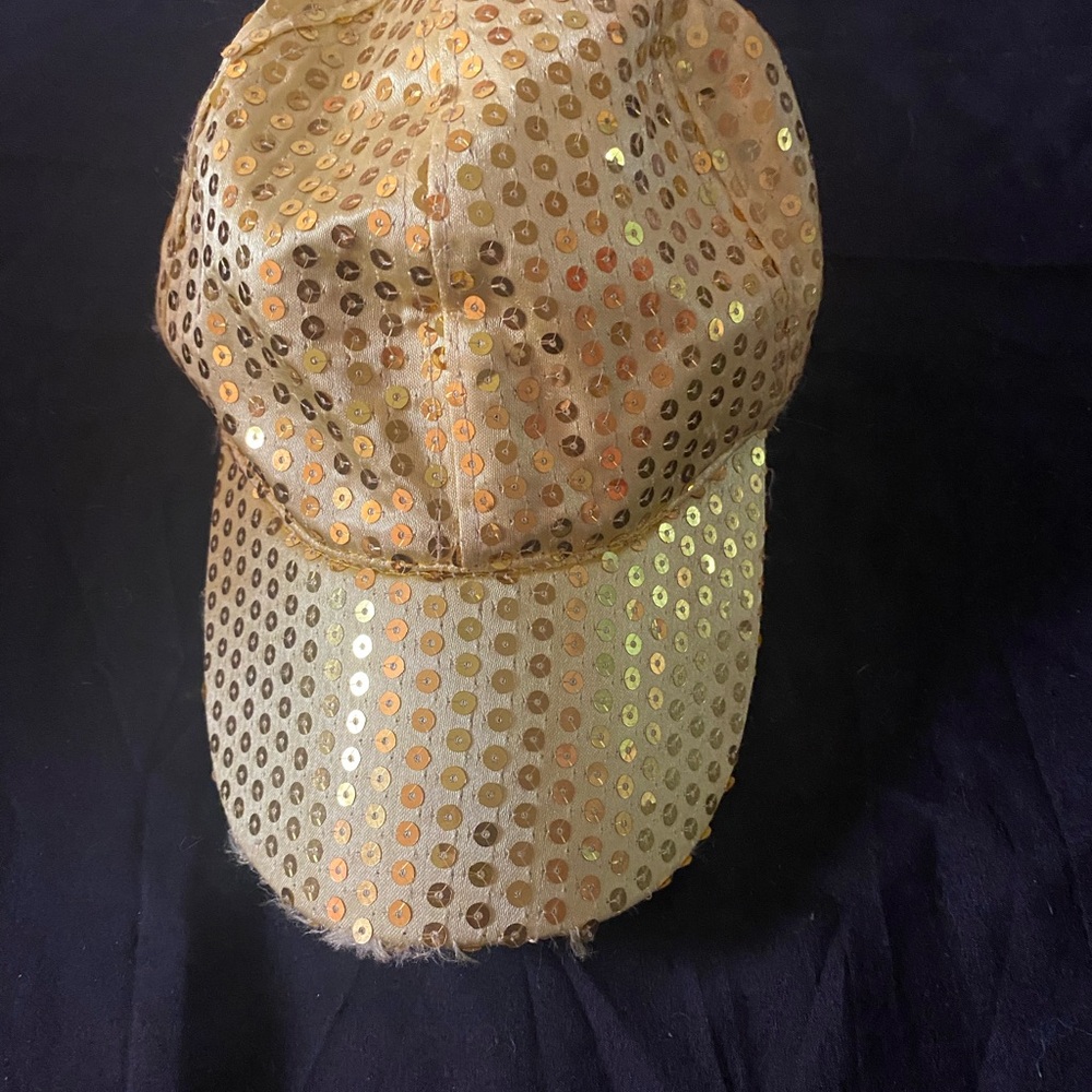 Sequin Gold Cap